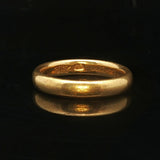 Tiffany & Co. Antique 22k Yellow Gold 5.2g Solid 3.5mm Band Ring Size 5.75