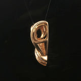 14k Yellow Gold and 1.5cttw Diamond Large Heart Pendant 1"