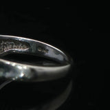 14k White Gold and 0.60ct Solitaire Diamond Bypass Ring Size 7