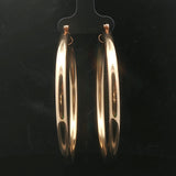 14k Yellow Gold 10.8g Large Ladies Polished Hoop Earrings 2.5"