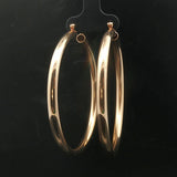 14k Yellow Gold 10.8g Large Ladies Polished Hoop Earrings 2.5"