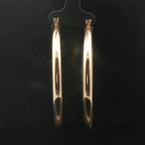 14k Yellow Gold 10.8g Large Ladies Polished Hoop Earrings 2.5"