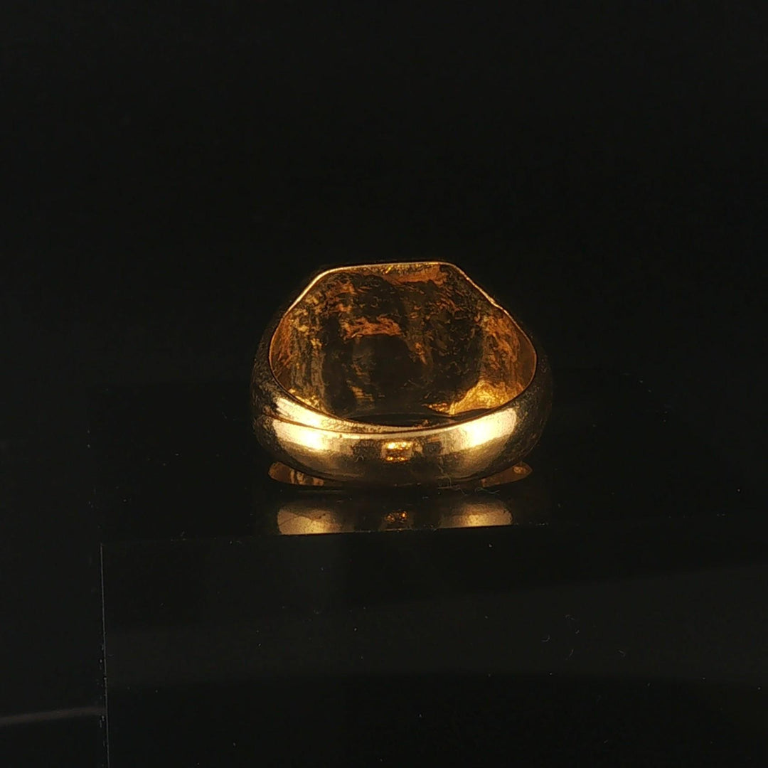 24k Pure Yellow Gold 6.9g Solid Good Fortune Success Wrap Ring Size 6.5