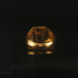 24k Pure Yellow Gold 6.9g Solid Good Fortune Success Wrap Ring Size 6.5
