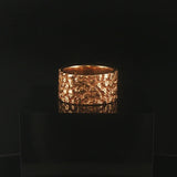 14k Yellow Gold 9.6g Solid Heavy Vintage Chunky Nugget Band Ring Size 5