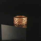 14k Yellow Gold 9.6g Solid Heavy Vintage Chunky Nugget Band Ring Size 5