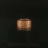 14k Yellow Gold 9.6g Solid Heavy Vintage Chunky Nugget Band Ring Size 5