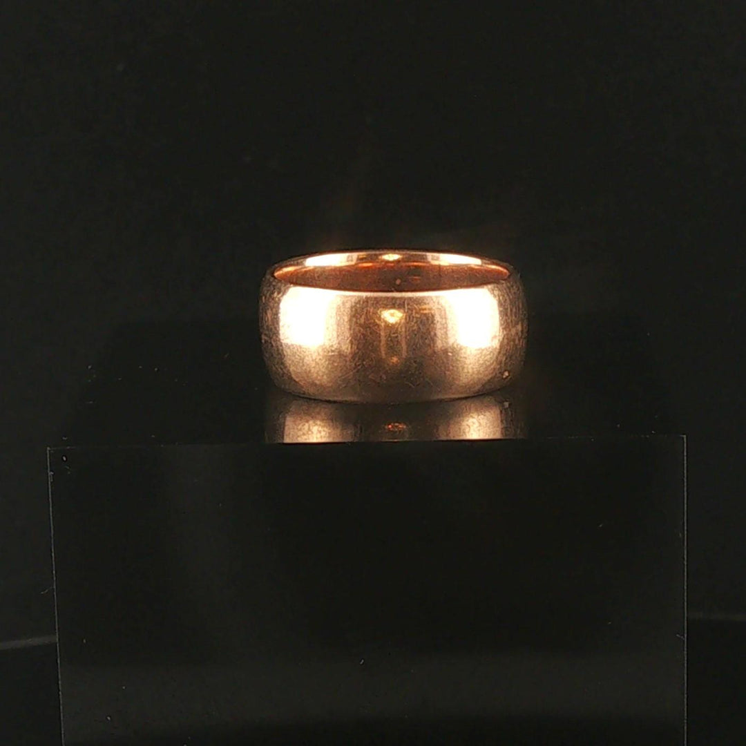 14k Yellow Gold 5.7g Solid Vintage 8mm Cigar Band Ring Size 5.25