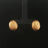 Roberto Coin 18k Yellow Gold Vintage Brushed Finish Stud Earrings Italy