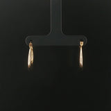 18k Yellow Gold 1.8g Light Polished Hoop Earrings