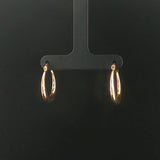 18k Yellow Gold 1.8g Light Polished Hoop Earrings