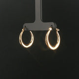 18k Yellow Gold 1.8g Light Polished Hoop Earrings