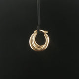 18k Yellow Gold 1.8g Light Polished Hoop Earrings