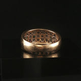 14k Yellow Gold Multi Gemstone and Diamond Vintage Band Ring Size 6