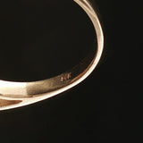 14k Yellow Gold Sapphire and 0.30cttw Diamond Cluster Ring Size 11