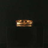 18k Yellow Gold 2.5g Solid Squared Vintage Band Ring Size 10