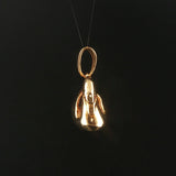 Steve Wardle 14k Yellow Gold 15.5g Heavy Ruby Eyes Swan Pendant