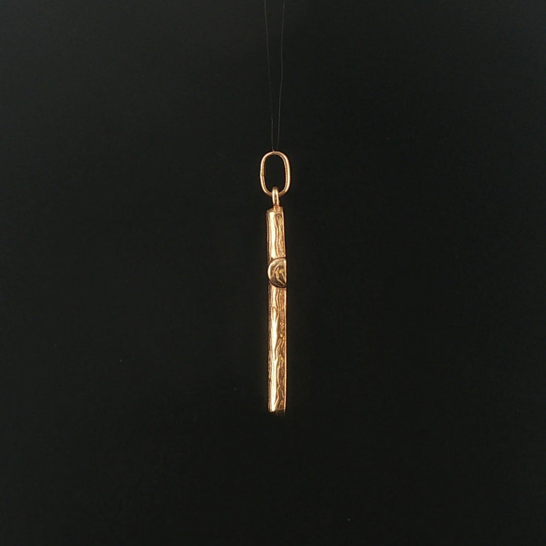 14k Yellow Gold 4.4g Solid Vintage Cross Pendant 1.75"
