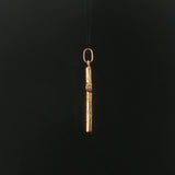 14k Yellow Gold 4.4g Solid Vintage Cross Pendant 1.75"