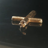 14k Yellow Gold 4.4g Solid Vintage Cross Pendant 1.75"