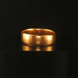 18k Yellow Gold 3.9g Vintage Solid 5.5mm Band Ring Size 7.5