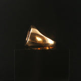14k Yellow Gold 19.7g Solid Heavy Vintage Butterfly Signet Ring Size 10