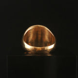 14k Yellow Gold 19.7g Solid Heavy Vintage Butterfly Signet Ring Size 10