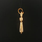 18k Yellow Gold 3.9g Vintage Fancy Cross Pendant Italy 1.65"