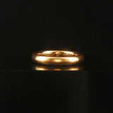 Antique 18k Yellow Gold 5.7g Solid Polished 3.5mm Band Ring Size 6