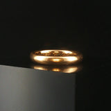 Antique 18k Yellow Gold 5.7g Solid Polished 3.5mm Band Ring Size 6