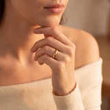 Antique 18k Yellow Gold 5.7g Solid Polished 3.5mm Band Ring Size 6