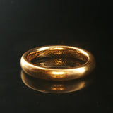 Antique 18k Yellow Gold 5.7g Solid Polished 3.5mm Band Ring Size 6