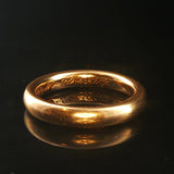 Antique 18k Yellow Gold 5.7g Solid Polished 3.5mm Band Ring Size 6