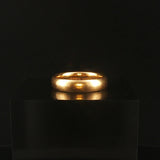 18k Yellow Gold 6.2g Vintage Solid Polished 4.2mm Band Ring Size 6