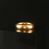 18k Yellow Gold 6.2g Vintage Solid Polished 4.2mm Band Ring Size 6