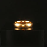 18k Yellow Gold 6.2g Vintage Solid Polished 4.2mm Band Ring Size 6