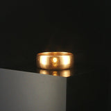 18k Yellow Gold 4.3g Vintage Solid Polished 6.5mm Band Ring Size 6.5
