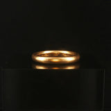 Antique 18k Yellow Gold 5.3g Vintage Solid Polished 3.5mm Band Ring Size 7.5