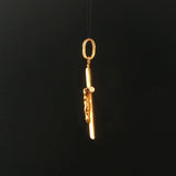 18k Yellow Gold 2.4g Vintage Cross Crucifix Pendant 1.5"