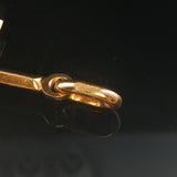 18k Yellow Gold 2.4g Vintage Cross Crucifix Pendant 1.5"