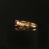 14k Yellow Gold and 1ct Oval Amethyst Ladies Ring Size 9.25