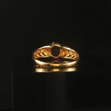 14k Yellow Gold and 1ct Oval Amethyst Ladies Ring Size 9.25