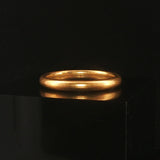 18k Yellow Gold 5.7g Vintage Solid Polished 3mm Men's Band Ring Size 10