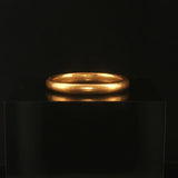 18k Yellow Gold 5.7g Vintage Solid Polished 3mm Men's Band Ring Size 10