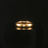Antique 18k Yellow Gold 5.2g Solid Polished 3.5mm Ladies Band Ring Size 5.5