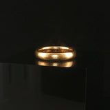 Antique 18k Yellow Gold 5.2g Solid Polished 3.5mm Ladies Band Ring Size 5.5