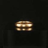 Antique 18k Yellow Gold 5.2g Solid Polished 3.5mm Ladies Band Ring Size 5.5