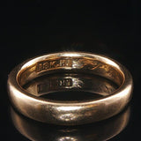 Antique 18k Yellow Gold 5.2g Solid Polished 3.5mm Ladies Band Ring Size 5.5