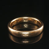 Antique 18k Yellow Gold 5.2g Solid Polished 3.5mm Ladies Band Ring Size 5.5