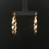 14k Yellow Gold 4.9g Twisted Spiral Hoop Earrings 1.5"